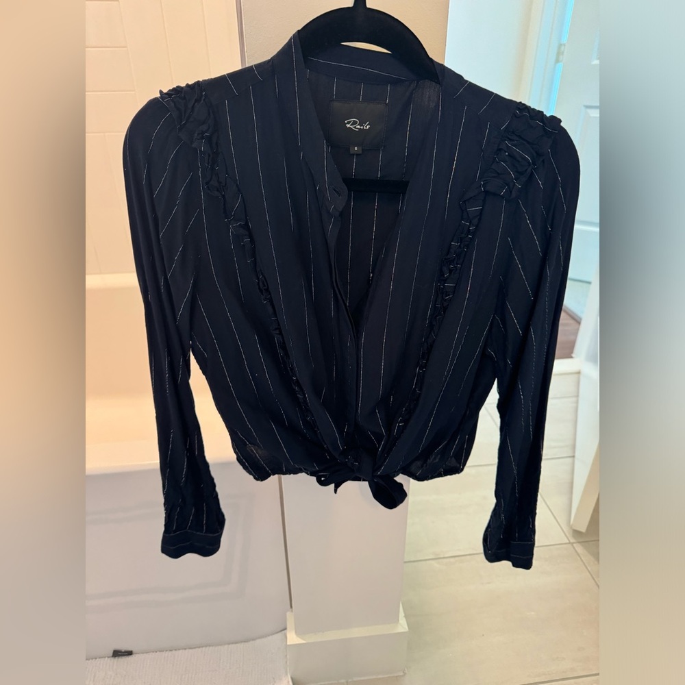 Rails Pinstripe Top